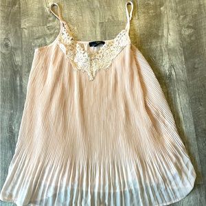 Baby doll, tank top, spaghetti straps, blush color, size large